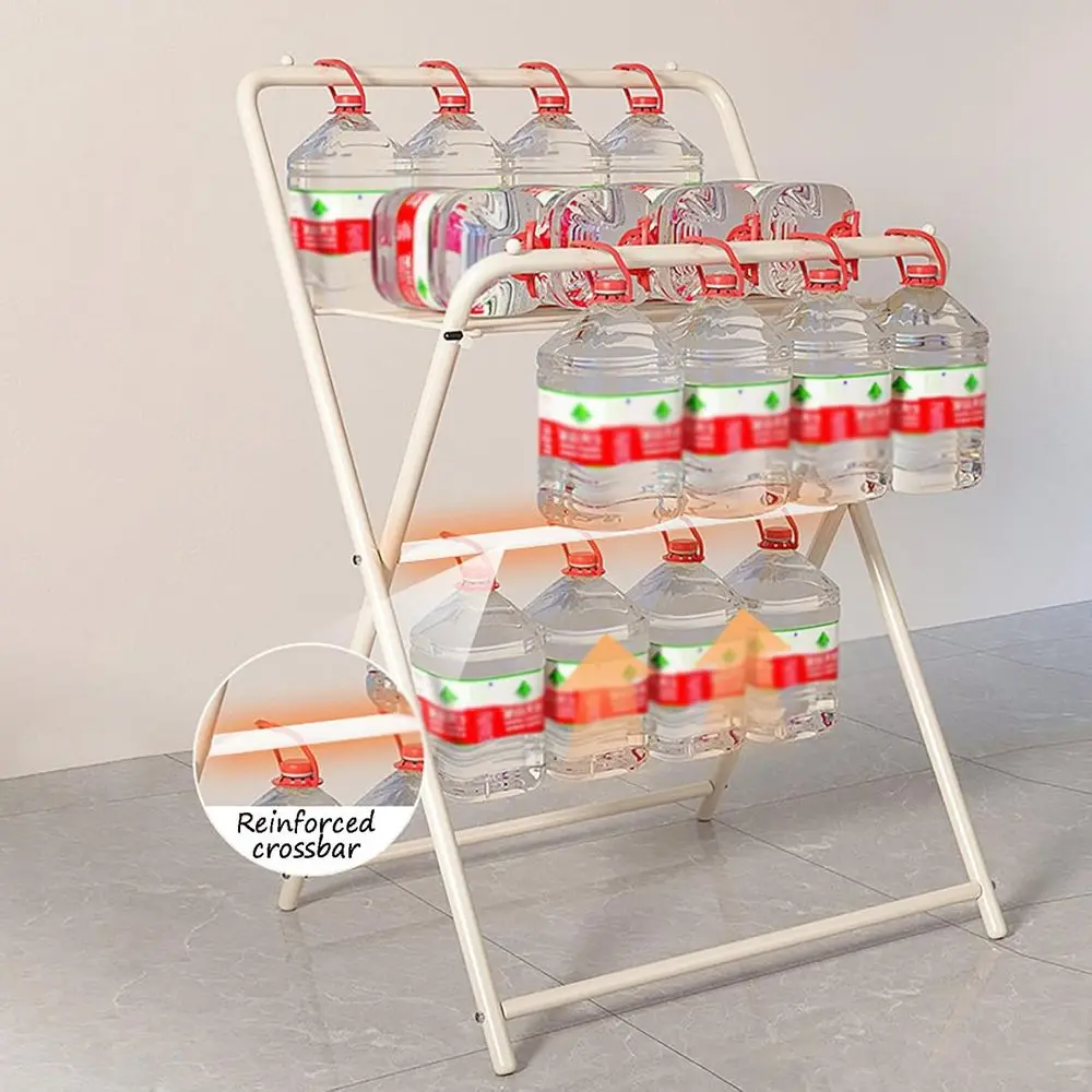 Adjustable Folding Clothes Drying Rack with Storage, Compact Design for Indoor/Outdoor Use (White)