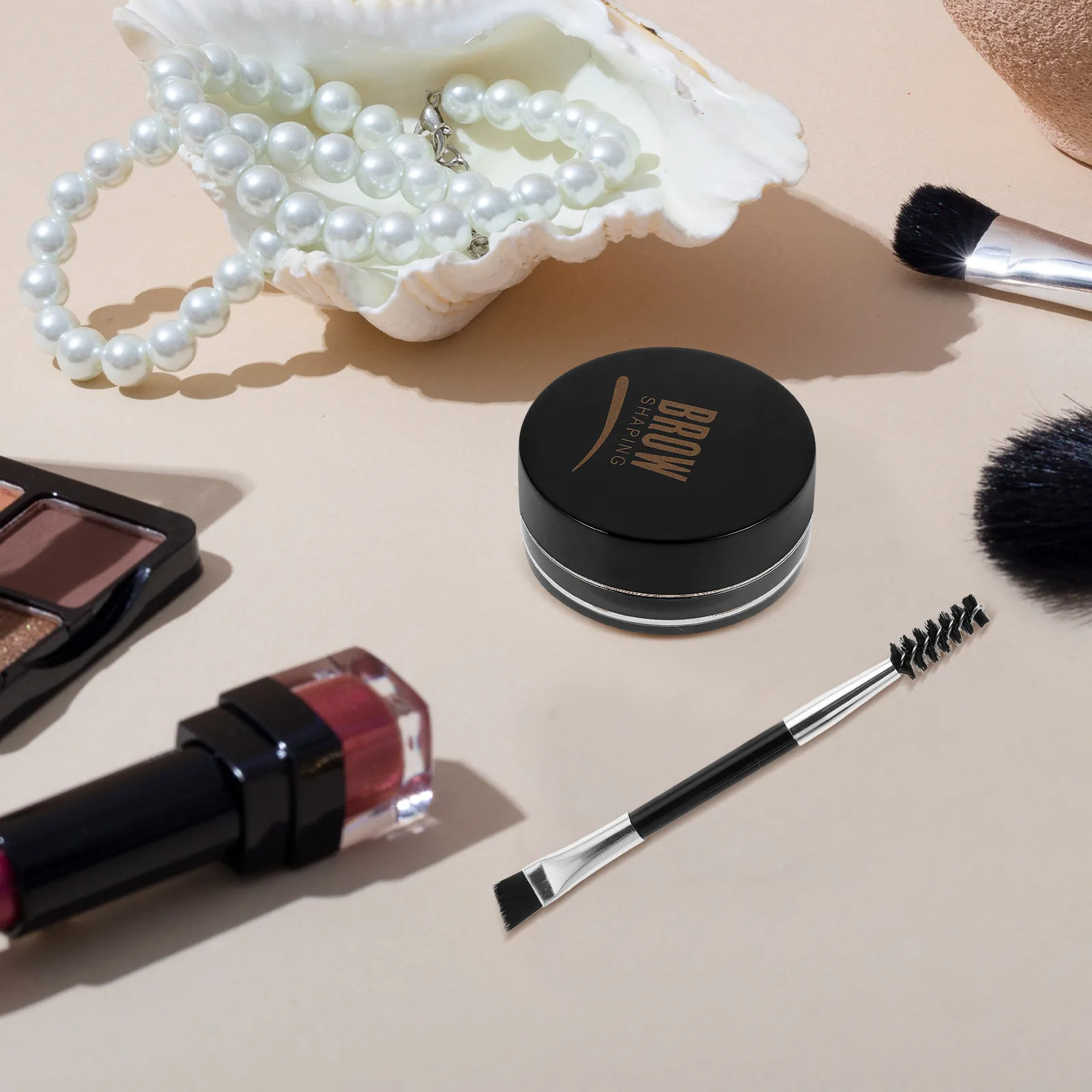 

Waterproof Brow Gel Black Long Wear Eyebrow Setting Formula Smudge Proof Natural Definition Strong Hold All