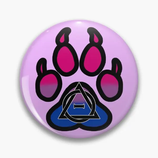 ثنائي الجنس Therian فخر الذئب باو لينة زر دبوس الملابس لطيف الكرتون مجوهرات التلبيب شارة بدبوس قبعة أنيقة على الموضة الإبداعية طوق مضحك