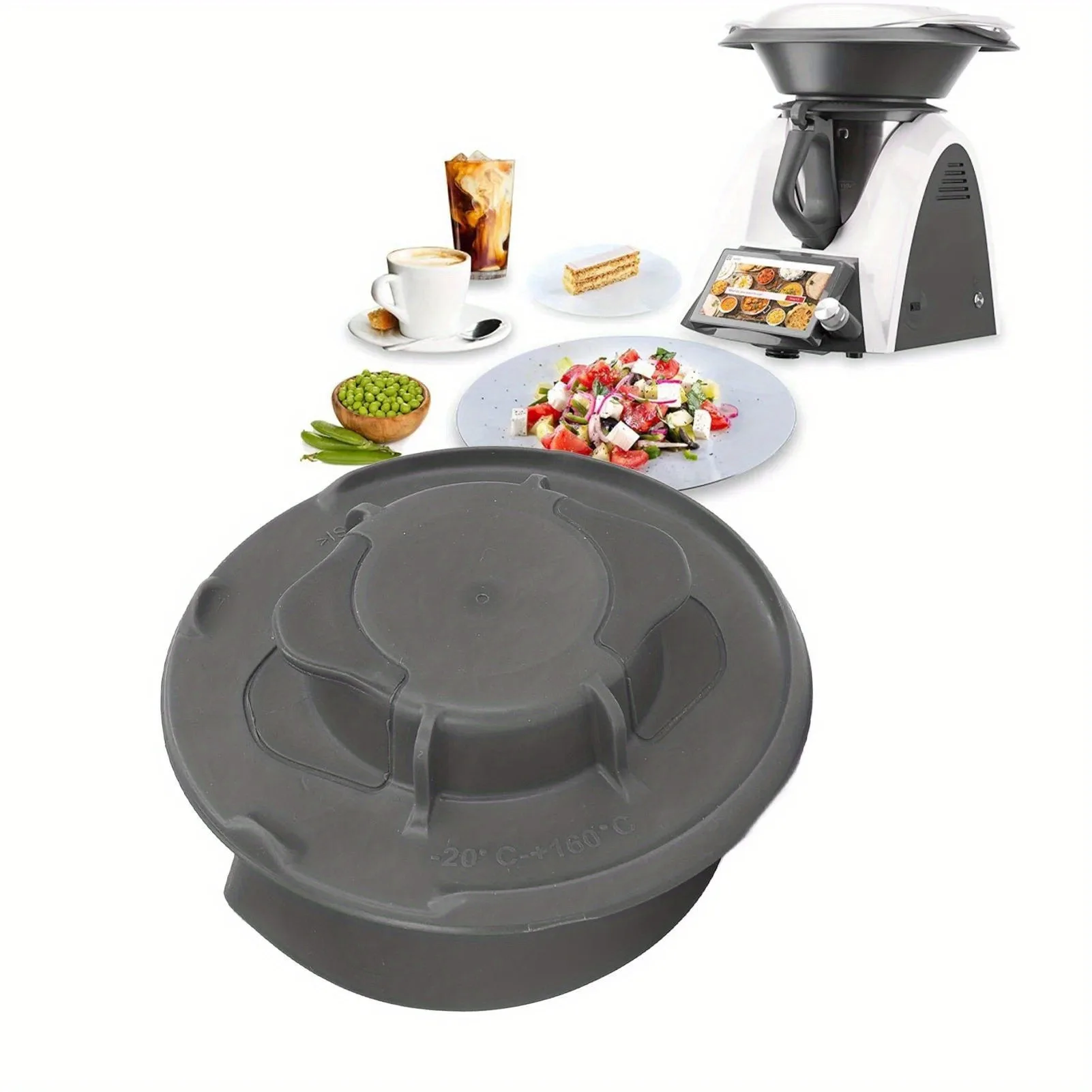 1 قطعة الخلاطات قياس كوب غطاء عازل غطاء سيليكون ل Thermomix TM5 TM6 أداة الطبخ المعالج استبدال جزء