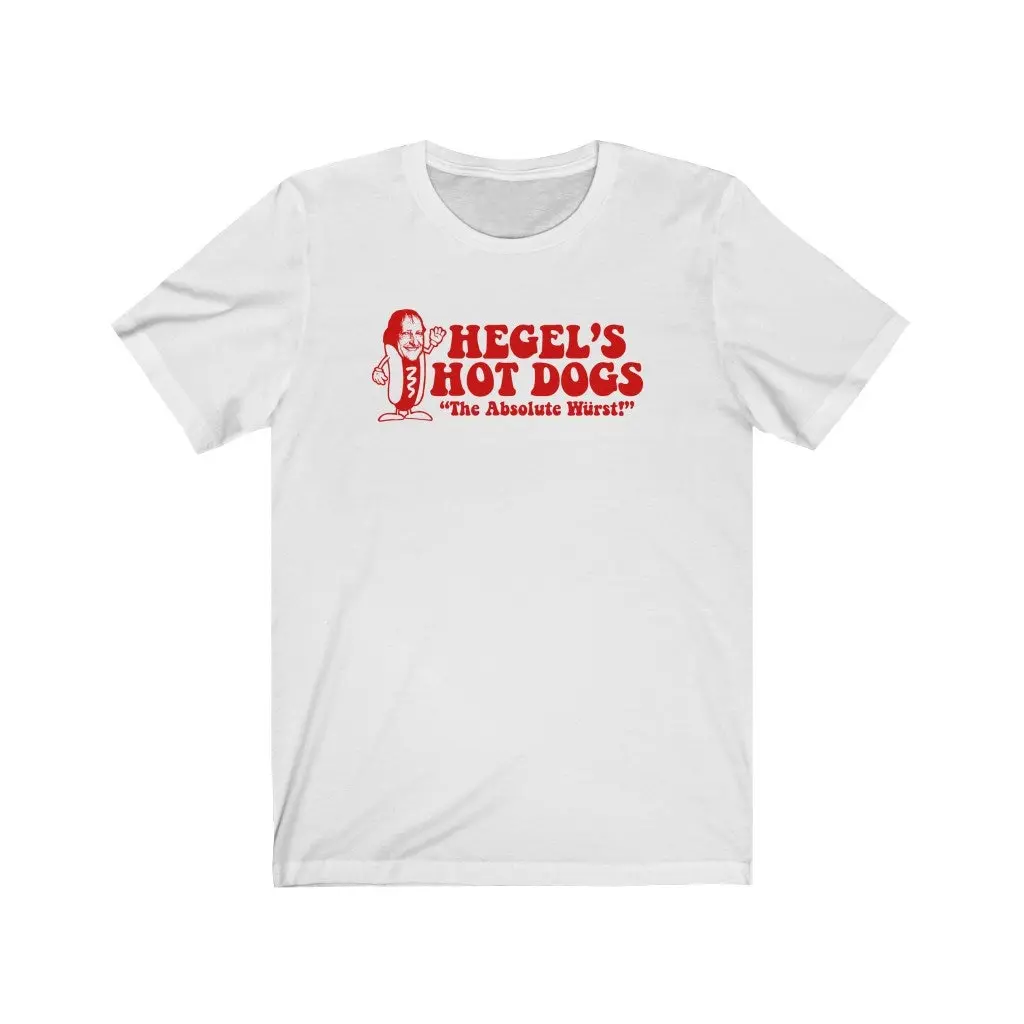 Hegel's Hot Dogs Philosophy T-shirt