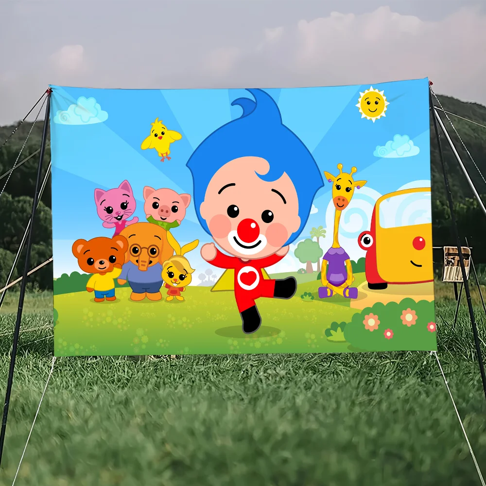 Plim P-Plim Bandiera anime College Camera da letto Soggiorno Casa Dormitorio Decor Divertente Arazzo Garage Bar Wall Club Banner