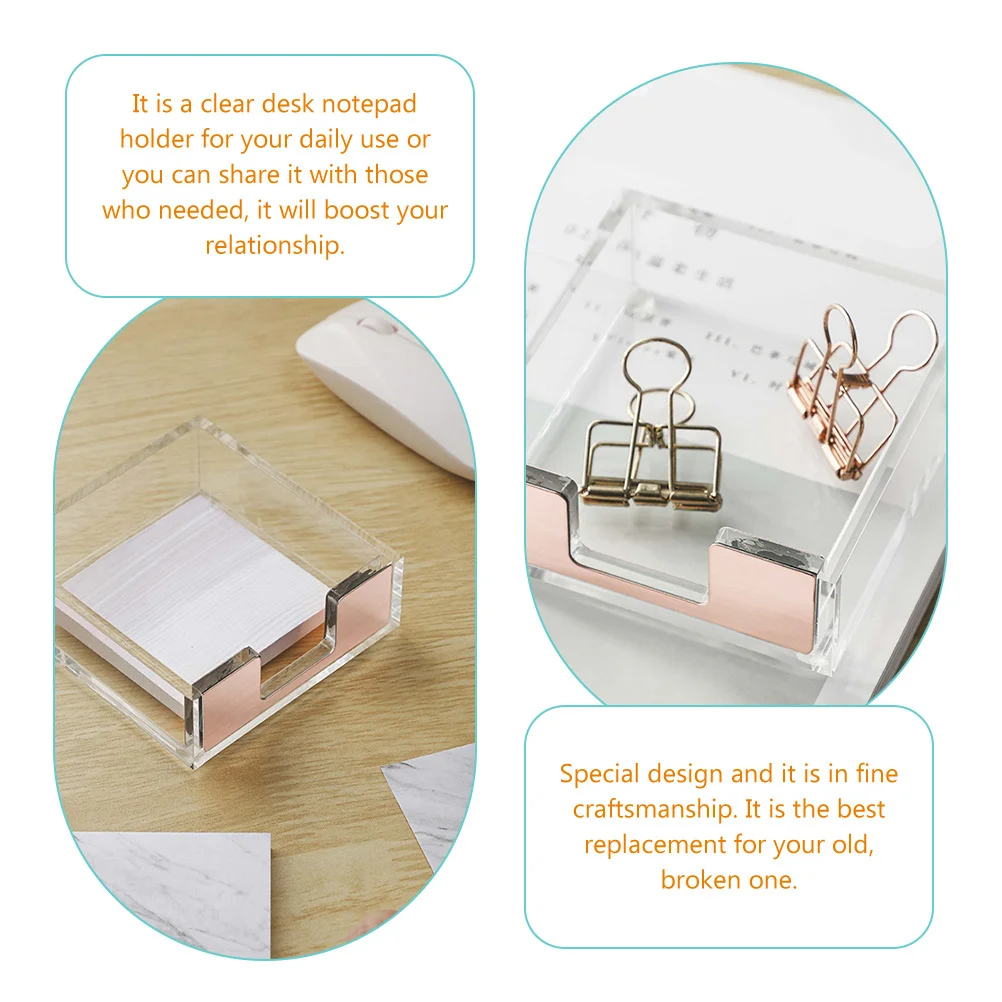 2 قطعة حامل المفكرة موزع مذكرة شفافة مشبك ورق قوي حامل لمكتب القرطاسية تخزين مكتب منظمة المدرسة