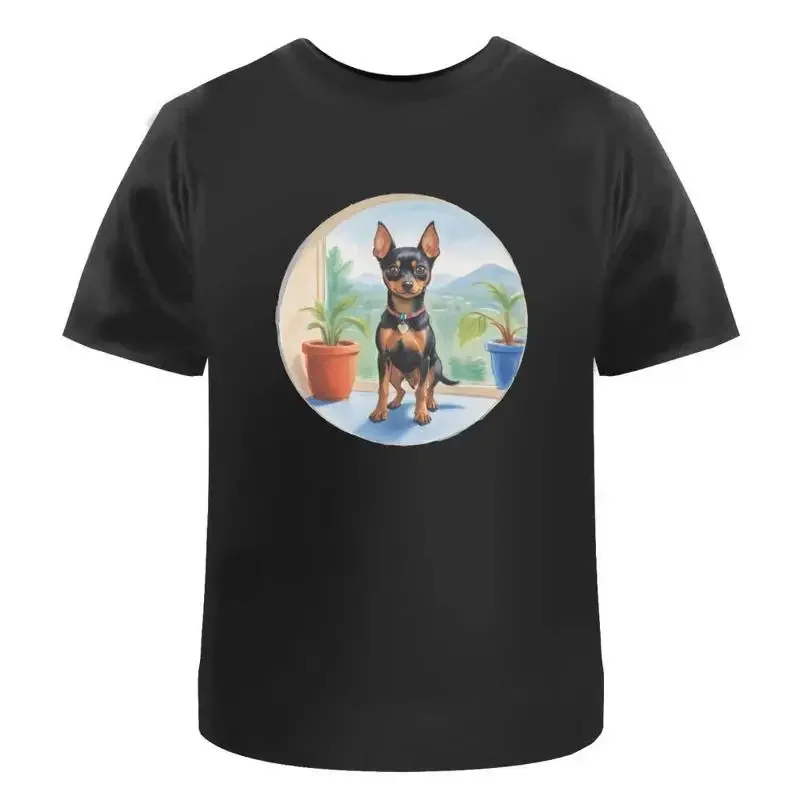 Miniature Pinscher' Cotton T Shirt Ta050646