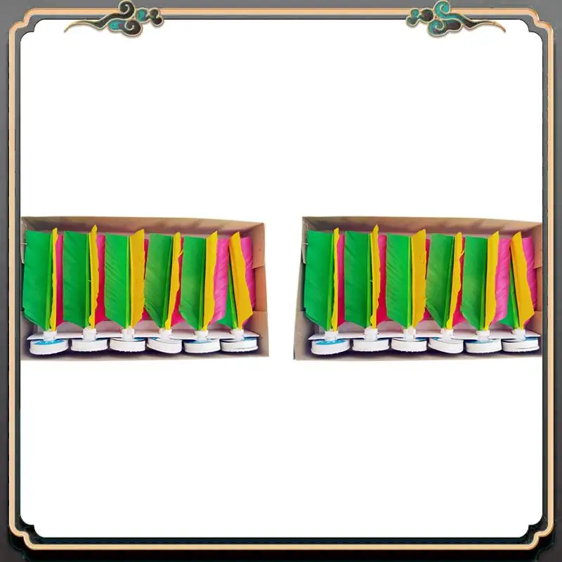 

B11A-12Pack Feather Kick Волан для упражнений на ногу на открытом воздухе игры для ударов в помещении и на открытом воздухе для детей, взрослых, подростков, цвет