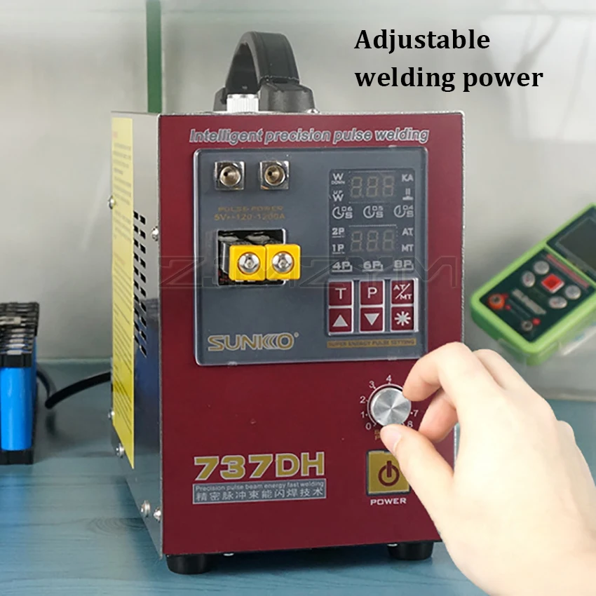 737DH Spot Welding Machine Induction Delay Spot Welder 4.3KW High Power Automatic Pulse Spot Welding Machine for 18650 Battery