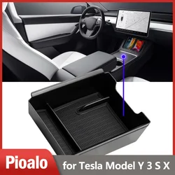 Per Tesla Model Y 3 2021-2023 vassoio Organizer per Console centrale Must Have bracciolo Storage Box Organizer per Console centrale vassoio per inserti