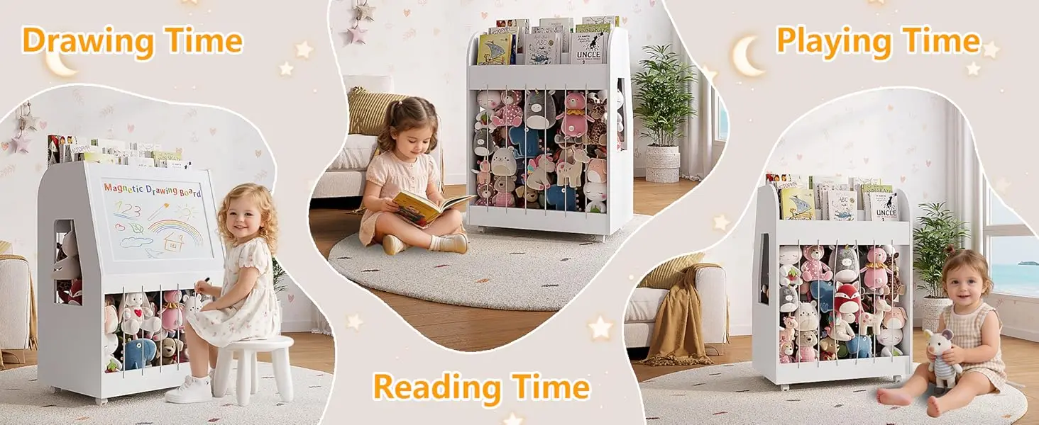 3 in 1 Kids storage shelf