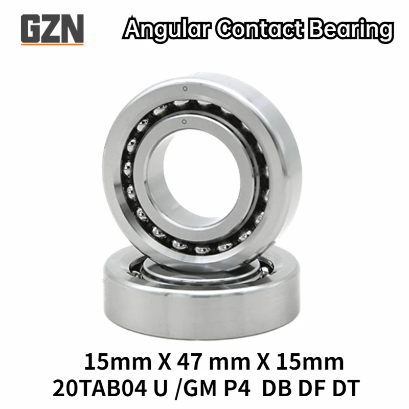 Free Shipping  Precision Angular Contact Ball Bearing 20TAB04 U /GM P4 DB DF DT 20X47X15MM Combination Ball Screw Bearing ABEC-7