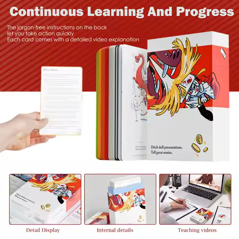 Storyteller Tactics Card Deck Business Tool To Improve Your Influence And Persuasion In Speech And More, 54 Cards In A Case