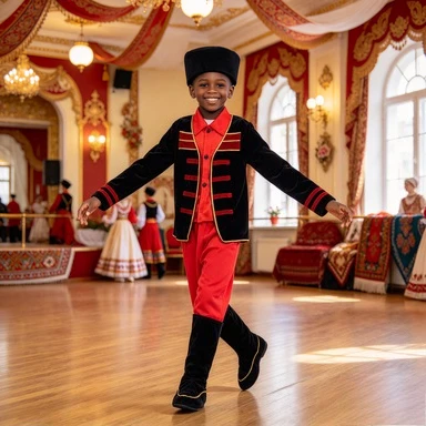 Girls Russian Traditional Costume Childrens Day Party Performance Outfit Carnival Kids Fancy Dress