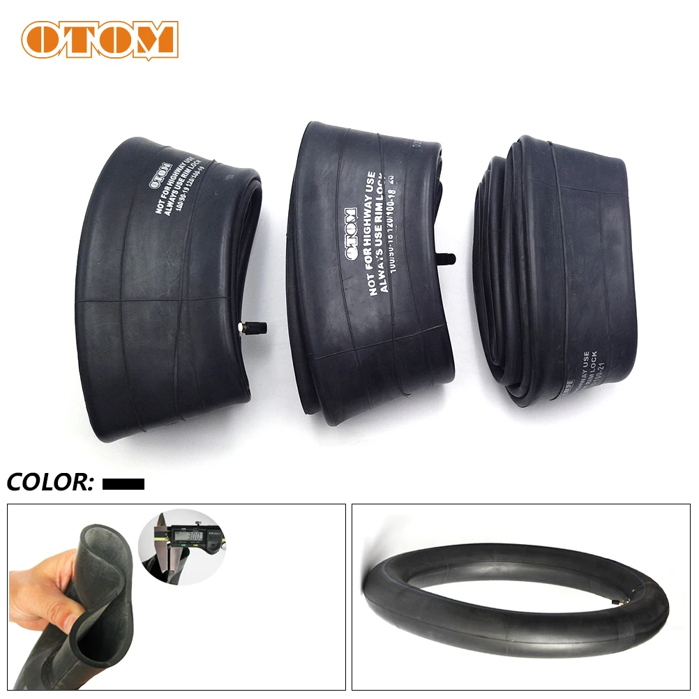 Motocross Inner Tube Thicker 3mm Black Butyl Rubber Tyre 21\