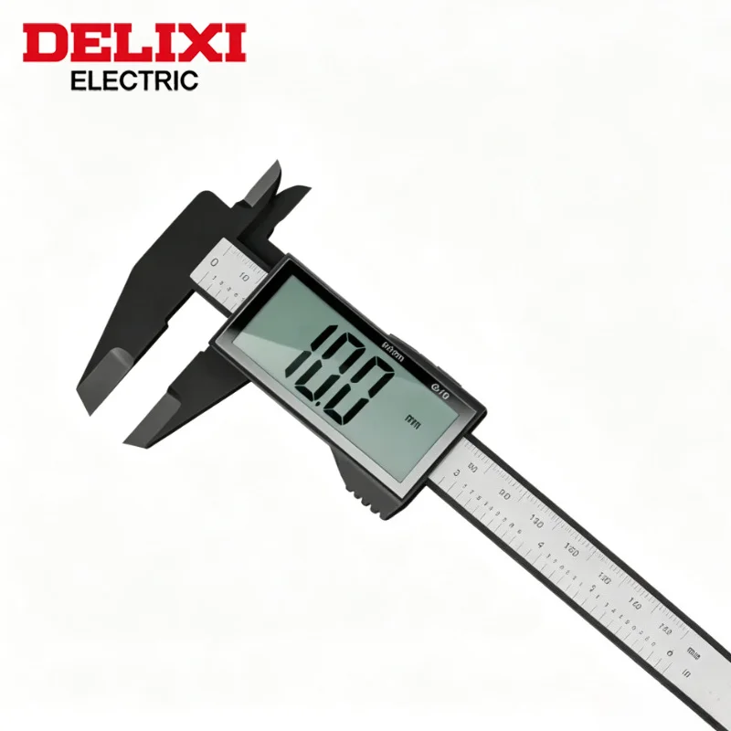 DELIXI Precision Digital Caliper HD LCD Screen Electronic Vernier Caliper Zero Reset Home Industrial Measuring Tool