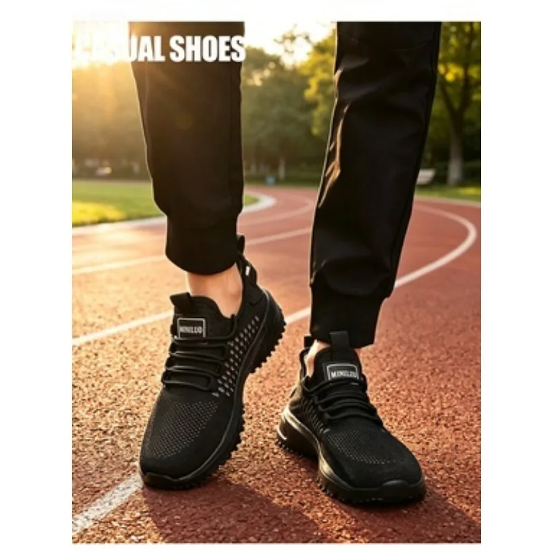 

2026 Men's Breathable Summer Mesh Thin Single Men's Full Mesh Men's Trendy Fashionable Casual Running Sports Shoe