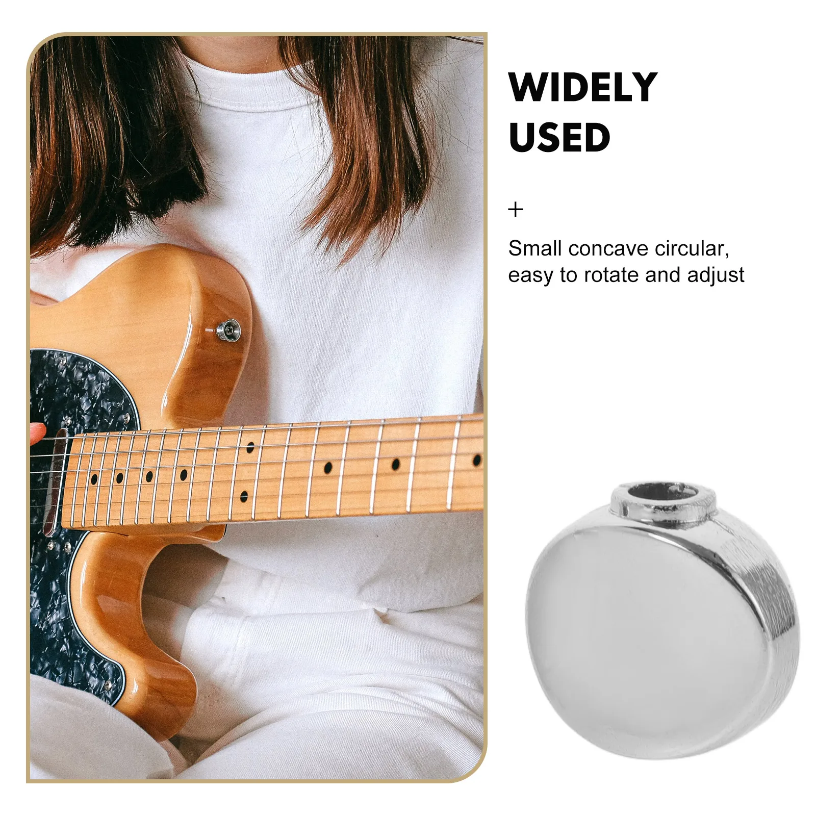 6 Pcs Tuner Handle Lock Keys Electric Guitar Tuning Machine Heads Knobs Pegs Zinc Alloy Durable Precision Ukulele Parts