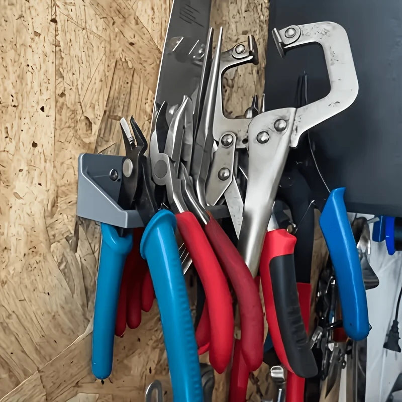 1 Stück robuste, wandmontierte Aufbewahrungseinheit mit platzsparendem Design – einfache Installation, stabile Kunststoffkonstruktion, für die Garage – Detail 5