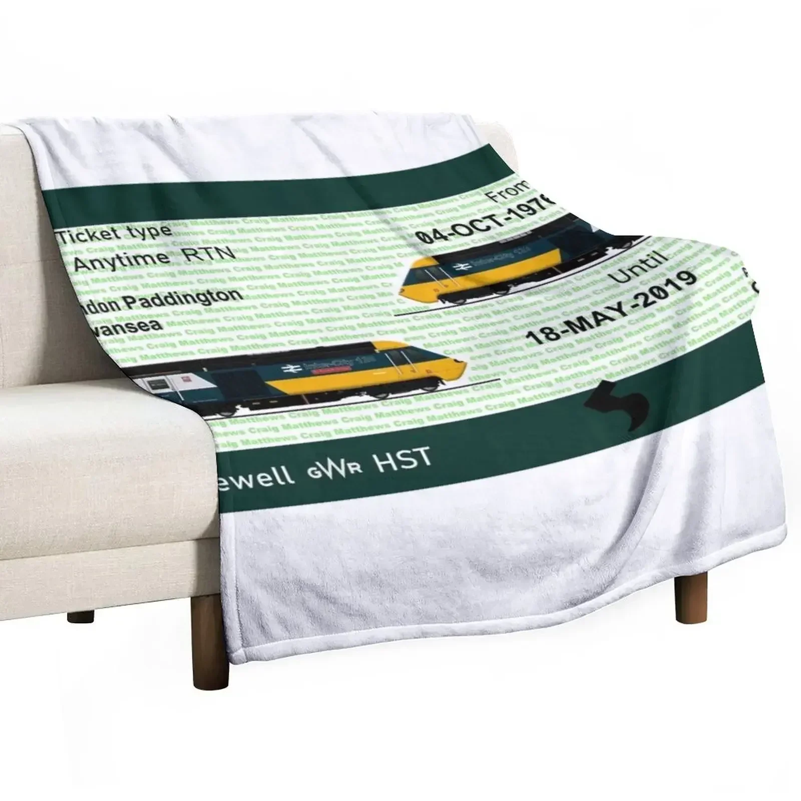 

FAREWELL GWR HST INTERCITY 125 Throw Blanket Personalized Gift Bed Blankets Sofas Of Decoration Sleeping Bag Blankets