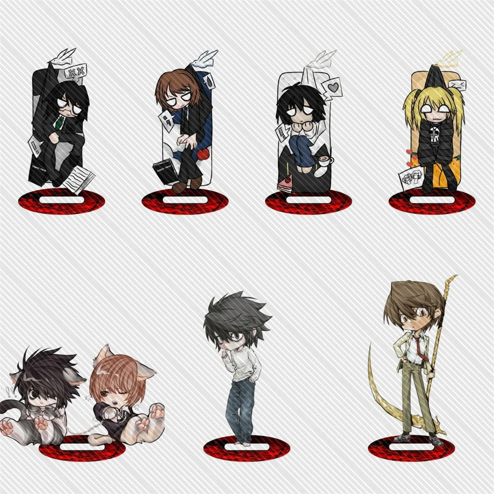 10CM Anime DEATH NOTE Acrylic Keychain Stand Model Cosplay Characters Ornament Accessories Goods Christmas Gifts