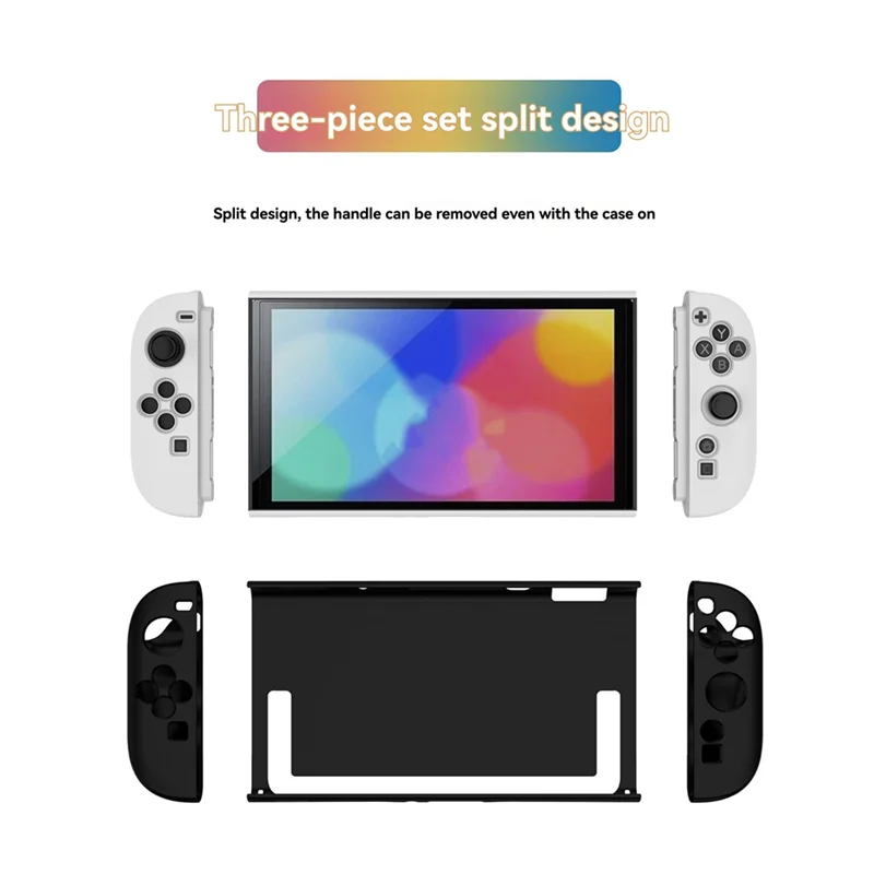 A003 TPU-beschermende schaal voor Switch 2, draagbare gameconsole-behuizing, schokbestendige achterkant met standaard, spelaccessoires