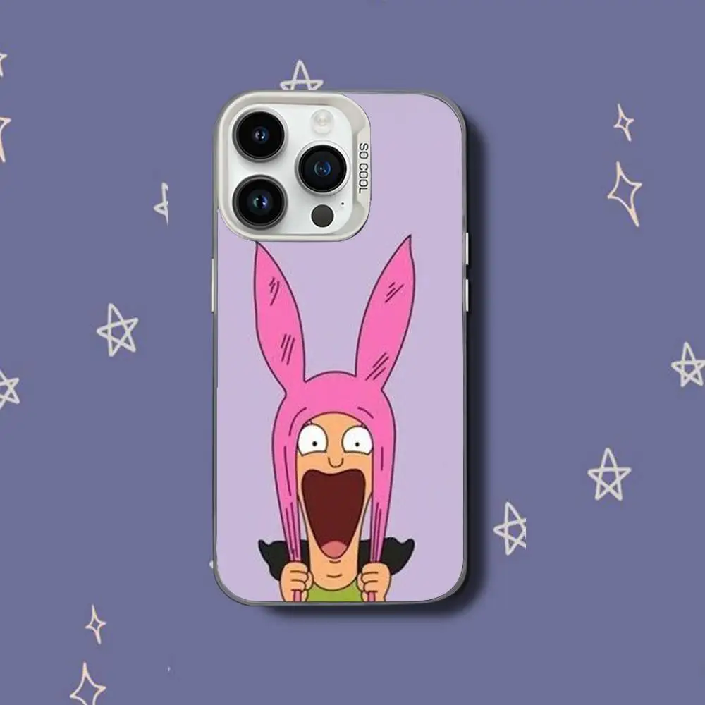 CartoonS B-Bobs B-Burgers iPhoneケース iPhone 17,16,15,14,13,12,11,Pro,XS,Max,Plus,Mini,SE対応 ホワイトキャンディマット耐衝撃カバー