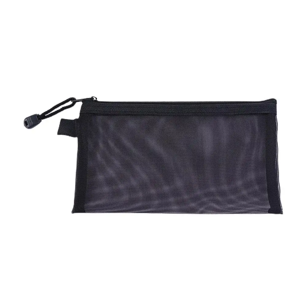 

School Supply Storage Bags Handbags Cosmetic Bag Makeup Pouch Document Bag Zipper Pouch Mesh Zipper Case File Folders