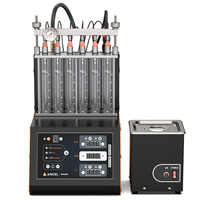 ANCEL ANJ600 6-Cylinder GDI Ultrasonic Fuel Injector Cleaner Tester  110/220V Car Motorcycle Ultrasonic Cleaning Auto Tools