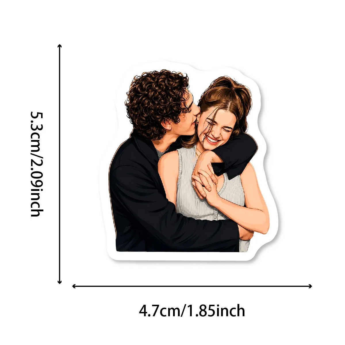 55 Stück Off-Campus-TV-Aufkleber Cartoon PVC-Sticker Spielzeug DIY Wasserdichte Aufkleber für Skateboard Gepäck Handy Kühlschrank Geschenke