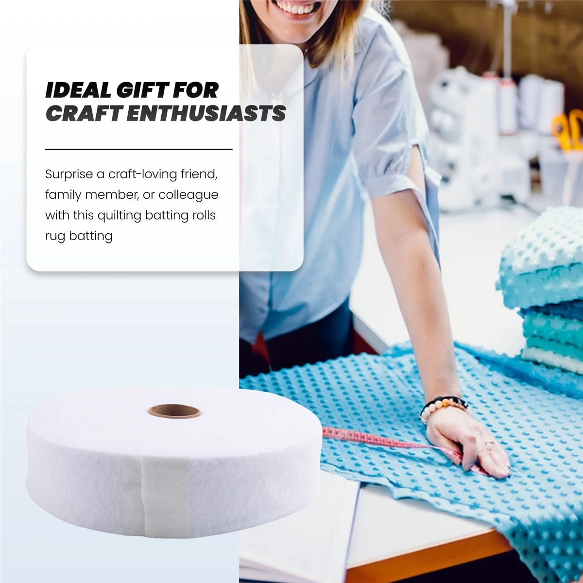 N89R 2 рулона стеганых ватинами, полоска для ватина, 2 1/4 дюйма, ватин из флиса из смеси хлопка на рулоне, всего 70 ярдов для ковриков, декоративных ковриков