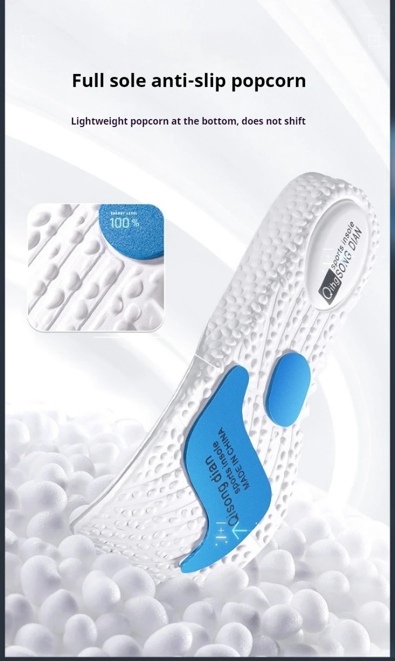 Sport-Einlegesohlen für Schuhe, Herren und Damen, bequeme Laufeinlegesohle für Füße, rutschfeste Körbe, Schuhpolster, orthopädische Einlagen zur Fußgewölbeunterstützung – Detail 3