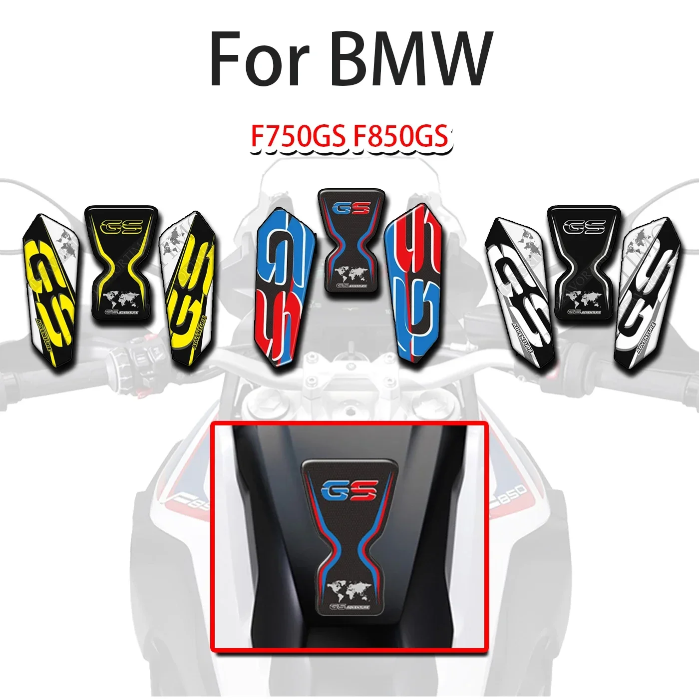 F750GS F850GS F750 GSA For BMW F750GS F850GS F750 GSA Tank Pad Decal Stickers Knee Protector Adventure 2018-2021