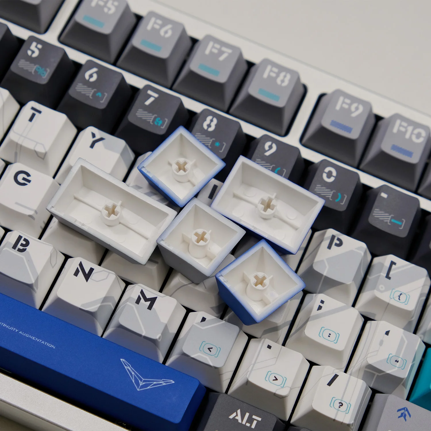 149 Keys Exusiai Themed Keycap Cherry Profile PBT Dye Sub Anime Games Keycaps for MX Switch DIY ISO Mechanical Keyboard Key Caps