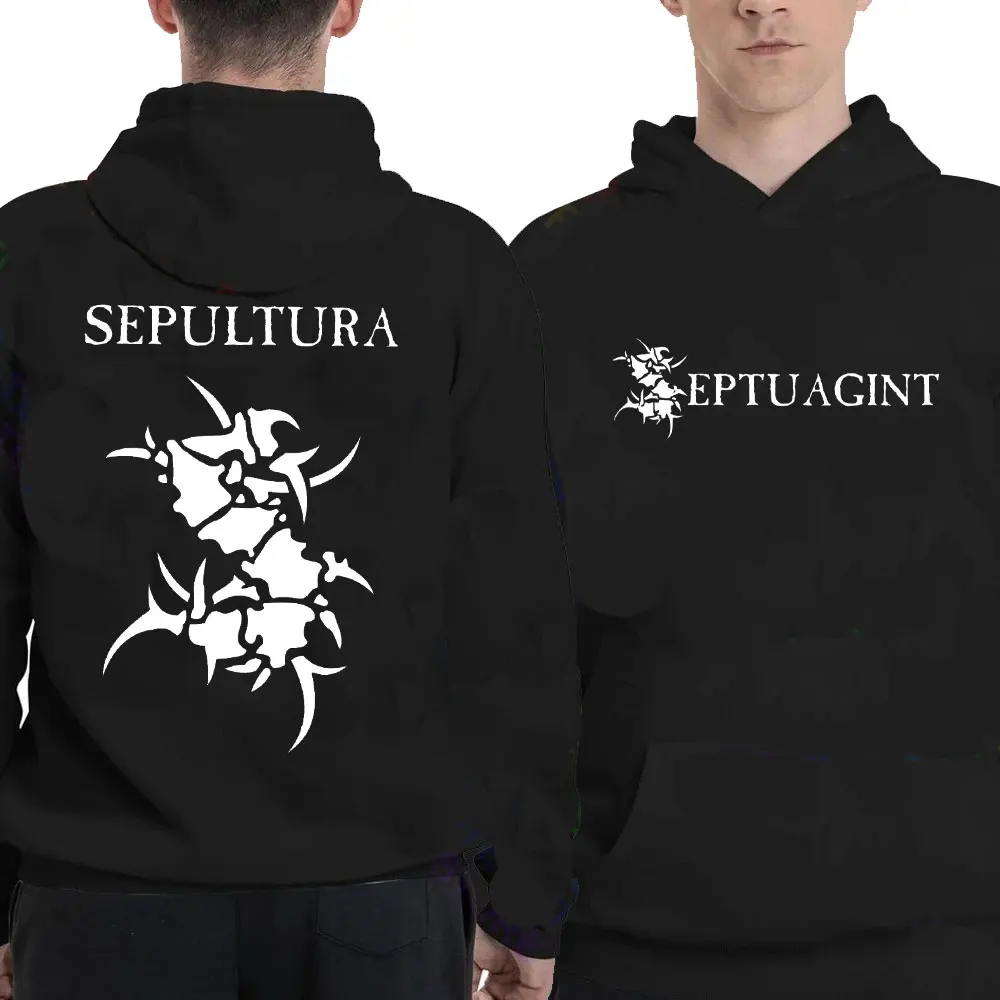 Hoodie Men Sepultura Chaos A.D.Brazilian Heavy Metal Band Hoodie Sweatshirts Hoodies Oversized Streetwear Harajuku Pullover Tops