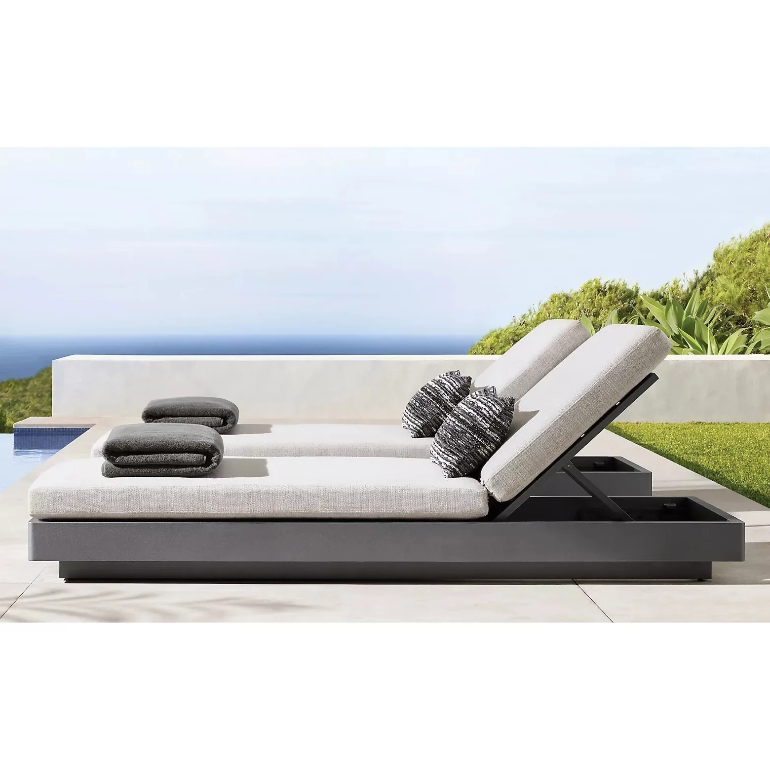 

Outdoor Leisure Lounge Chair Rattan Beach Chair Hotel Swimming Pool Lounge