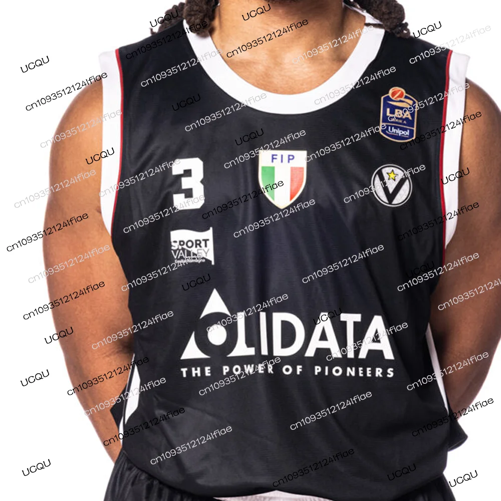25/26 Nuova Bologna Virtus Maglia da basket Maglia sportiva da basket da uomo italiana Fan Kit giocatore speciale Maglia da gioco di basket