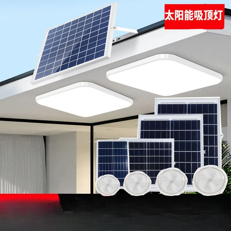 

Солнечный потолочный светильник, мощный бытовой внутренний балконный светильник, уличный лестничный проход, солнечный свет с дистанционным управлением