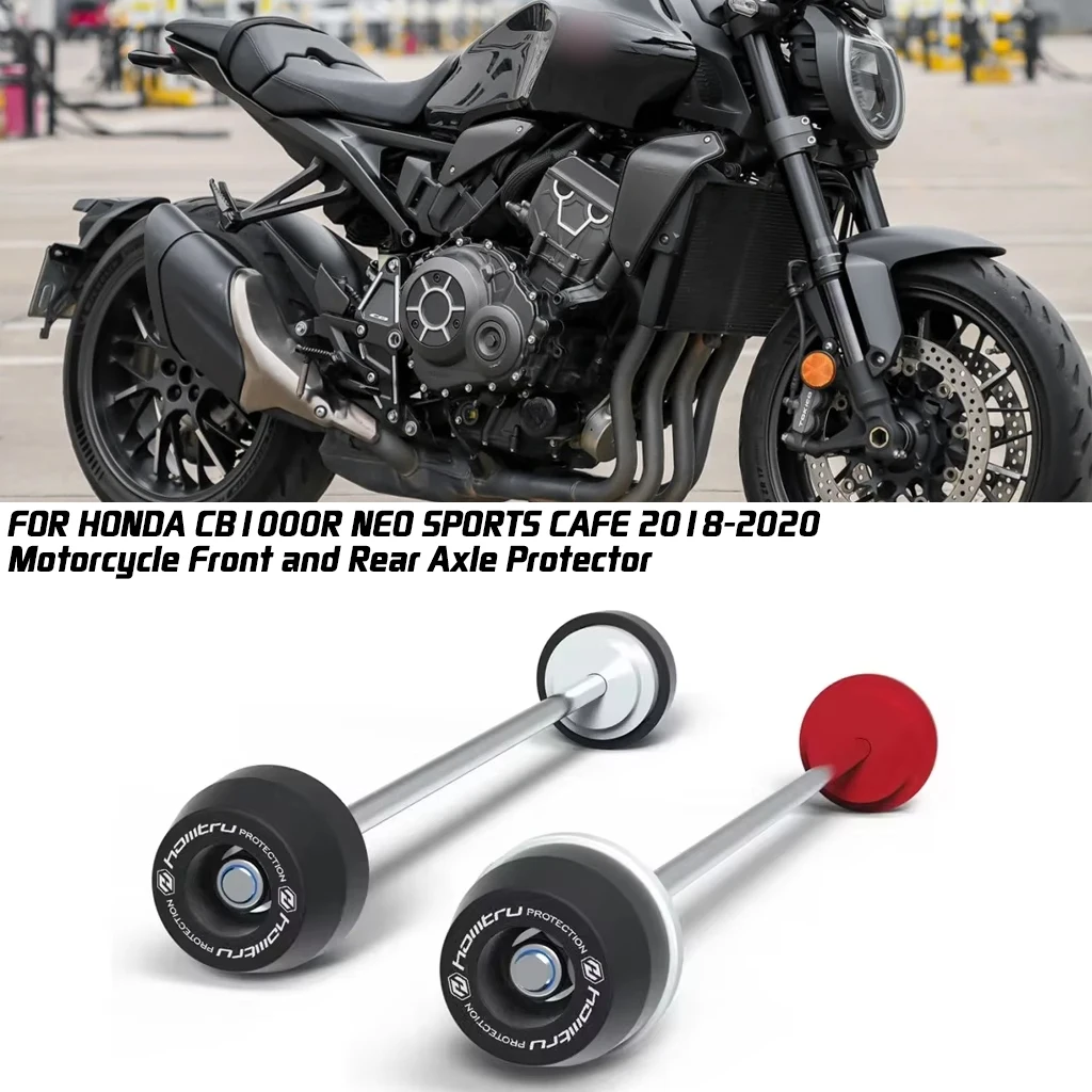 

For HONDA CB1000R Neo Sports Cafe 2018-2020 Motorcycle Accessories Wheel Rocker Shaft Front and Rear Protective Sliding Blocks