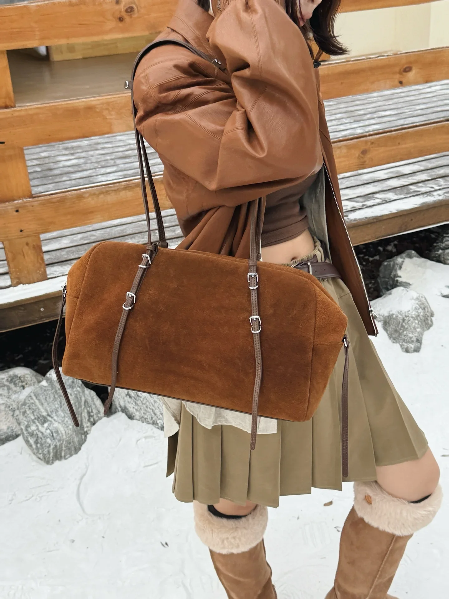 Genuine Grade Leather Women Shoulder Crossbody Bags Luxury Designer Brand Ladeis Large Tote Fashion Cowhide Female Underarm Bag