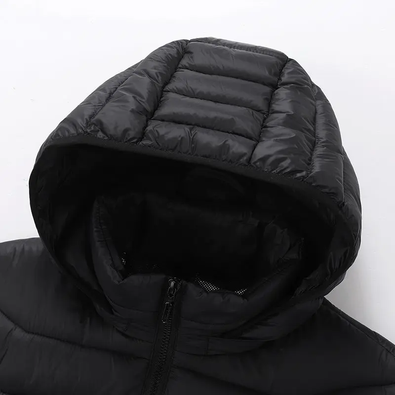G-MACHT Unisex USB 38-Zonen Beheizte Kapuzenjacke, 4-Schalter-Steuerung, Langarm-Winterjacke für Camping, Wandern, Skifahren – Detail 11