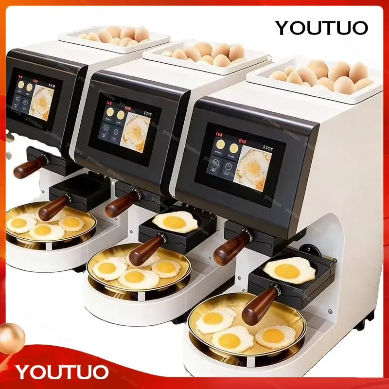 Smart Electric Stainless Steel 304 Commercial Fully Automatic Egg Frying Machine Multi-function