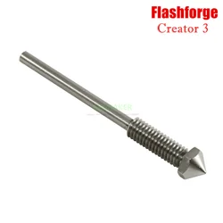 1pc Flashforge Creator 3 Nozzle with PTFE Tube, 3D Printer Parts