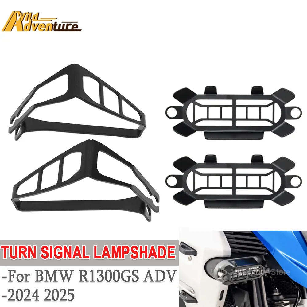 

Motorcycle R1300GS ADV Front Rear Turn Signal LED Light Protection Cover For BMW R 1300GS Adventure GS1300 R R1300 GS 2024-2025