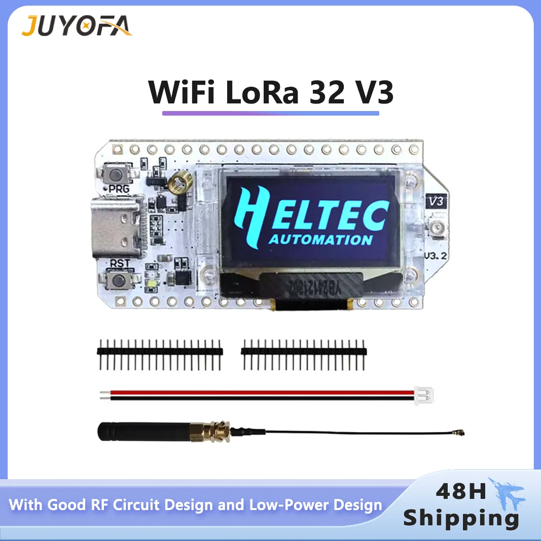 heltec-wifi-lora-32-v3-esp32-sx1262-lorawan開発ボード-915-mhz-rfトランシーバーモジュール-oledディスプレイ付き-1個-2個オプション