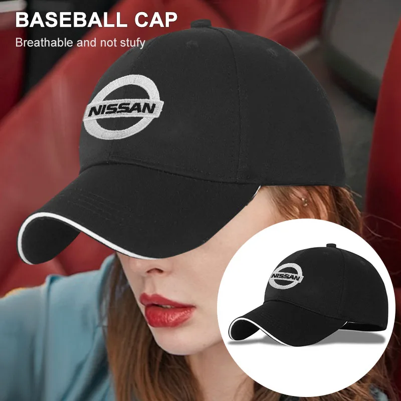 Car Snap Back Cap Female Male Visors Sun Unisex Adjustable Hat For Nissan Nismo Almera Tiida Juke Teana Qashqai 350Z 370Z GTR