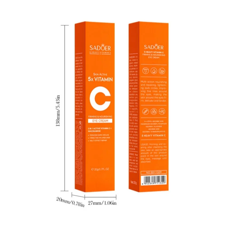 SADOER 5X Vitamin C Nicotinamide Firming Repairing Eye Cream