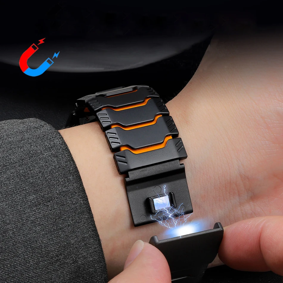 26mm 22mm Lightweight Titanium Strap For Garmin Fenix 8 51mm 47mm 7 X Pro 6 5X 5Plus 3 HR Bands Forerunner 965 745 935 Magnetic