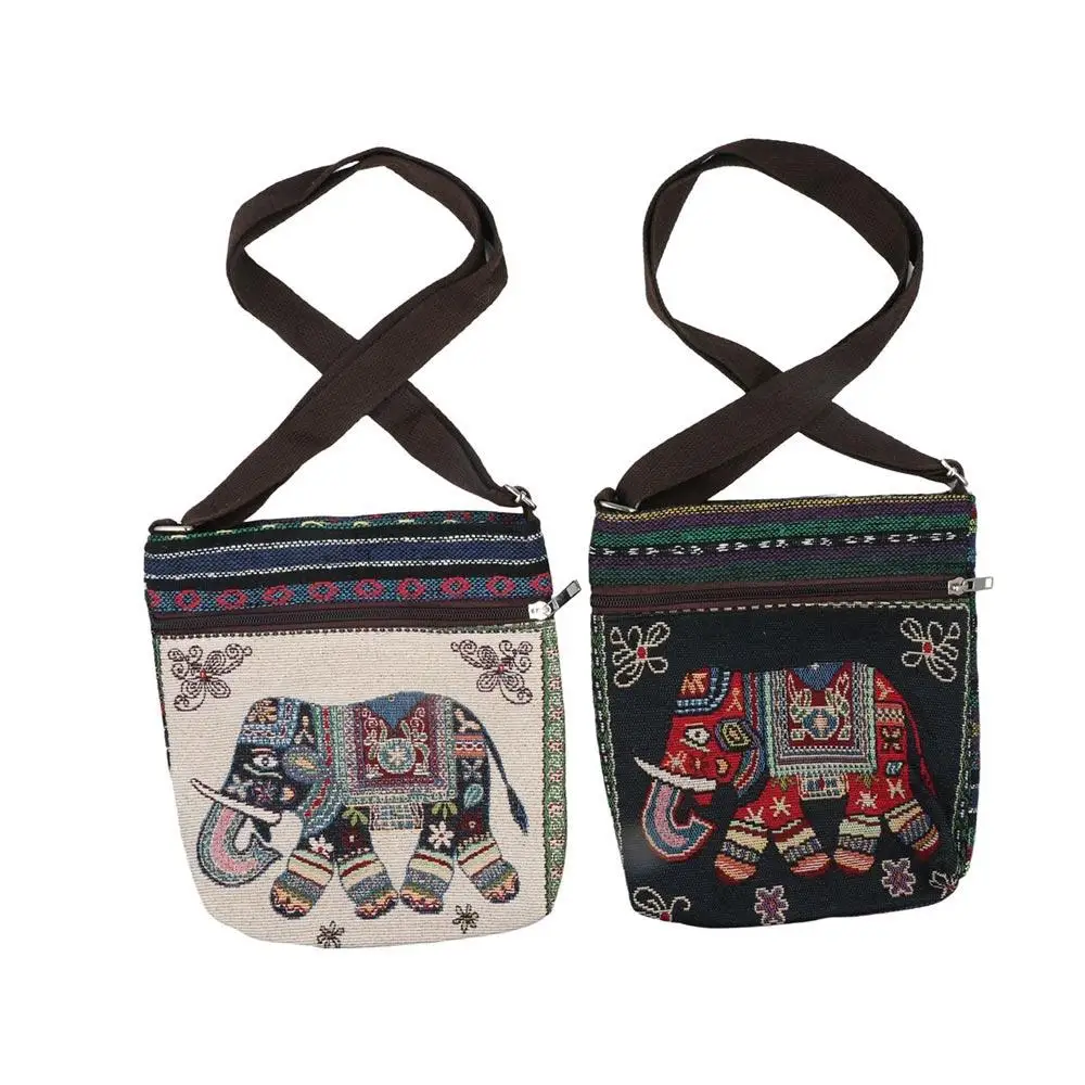 

Embroidery Ethnic Style Crossbody Bag Rabbit Butterfly Cute Elephant Cloth Bag Shoulder Bags Tote Bag Animal Shoulder Bag Girls