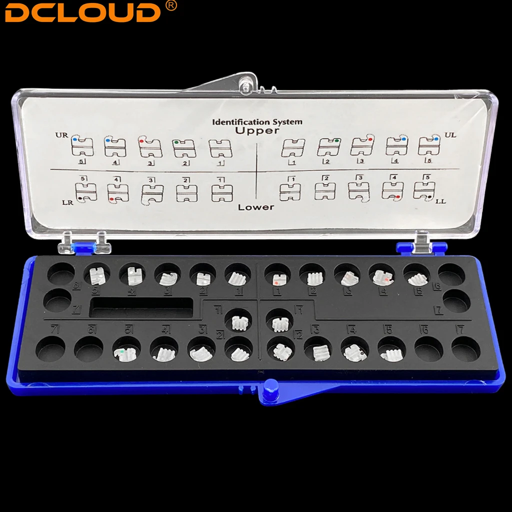 200Pcs/10Kit Ceramic Dental Brackets Braces Mesh Base Mnonblock MBT/Roth 022/018 345 Hooks Ortodoncia Braces Dentist Product