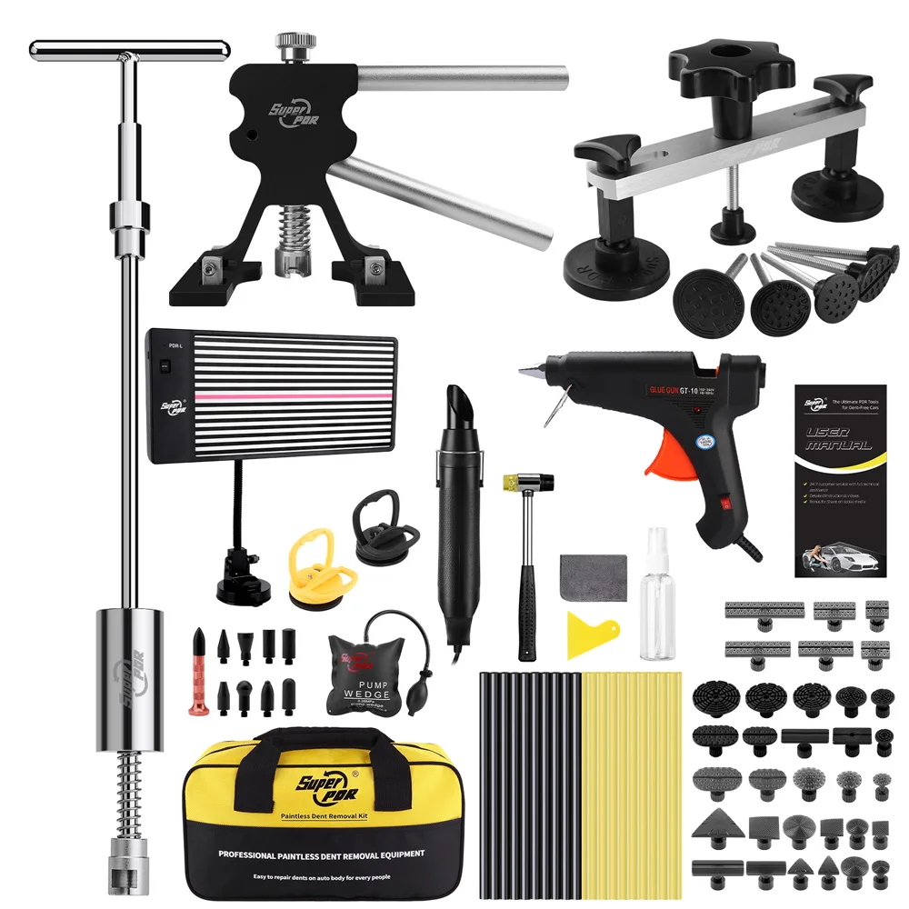 Super PDR Tools Paintless Dent Repair Kit Car Dent Removal Car Repair Dent DIY Hail Repair Tools
