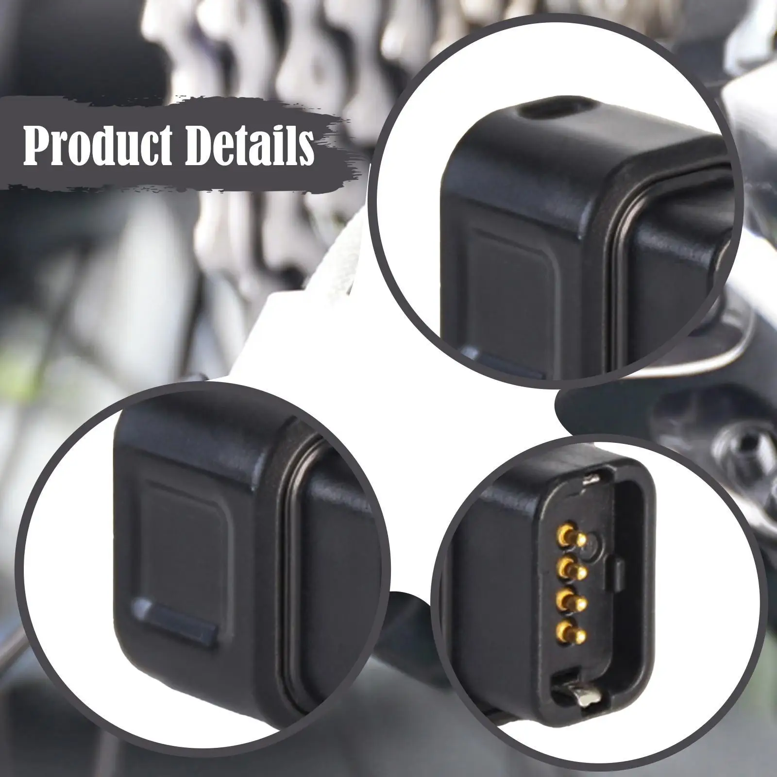 محول شاحن ناقل الحركة الخلفي الإلكتروني، محول مدمج من 4 دبابيس إلى النوع C لمجموعة كرانسيت عداد طاقة الدراجة ذات 12 سرعة