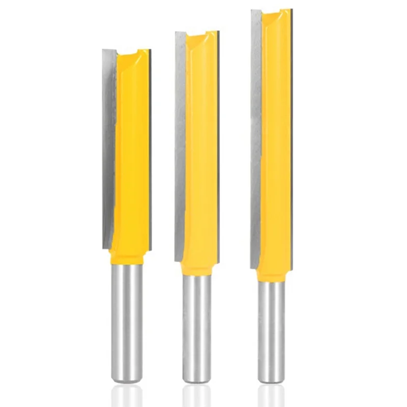 

GTBL 3 шт., 8 мм, прямая фреза с хвостовиком, 1/2 дюйма, диаметр фрезы, край, деревообрабатывающий нож для обрезки